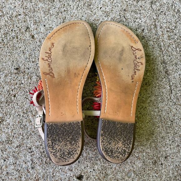 Sam Edelman Gates Pom Pom Sandals Size 5.5 - Picture 3 of 4